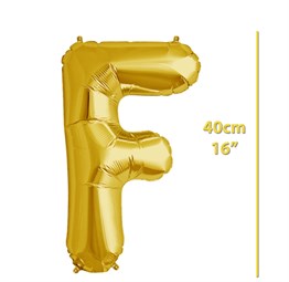 Folyo Harf F Gold Balon 40cm ( 16 inç )16