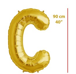 Folyo Harf C Gold Balon 90cm ( 40 inç )40