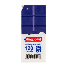 Bigpoint Kalem Ucu 0.7mm 2B 120li Tüp Koyu Mavi