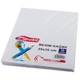 Bigpoint Resim Kağıdı 25x35cm 20li Paket