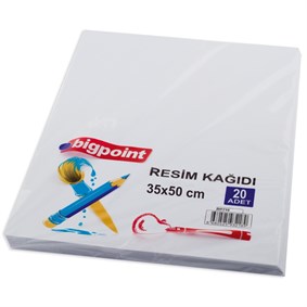 Bigpoint Resim Kağıdı 35x50cm 20li Paket
