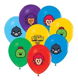 Brawls Stars Temalı Lisanslı Balon 10lu Paket