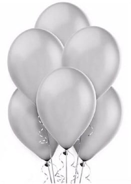 Metalik BalonlarMetalik Balon Gümüş 10 'lu PaketBALONEVİ