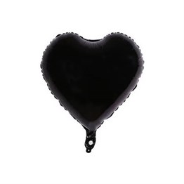 Folyo Balon Kalp ÇeşitleriKalp Folyo Balon Siyah 45 cmİTHAL